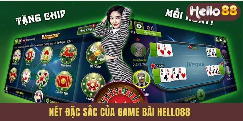 Nét đặc sắc của Hello88 Game bài
